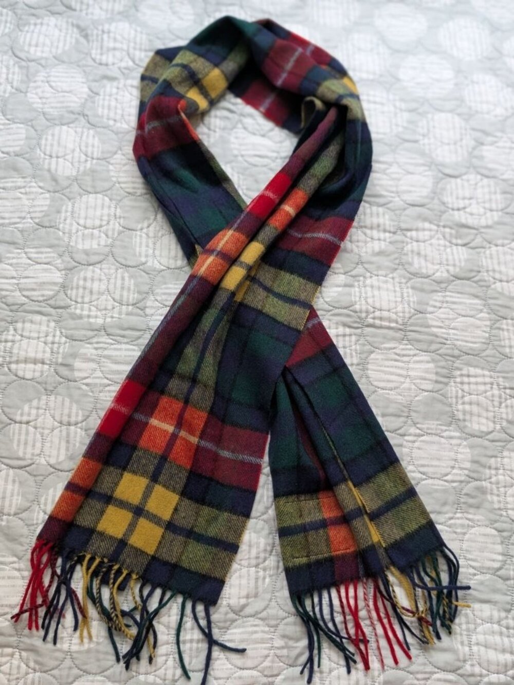 Heritage Traditions 100% Wool Tartan Scarf 12 x 64